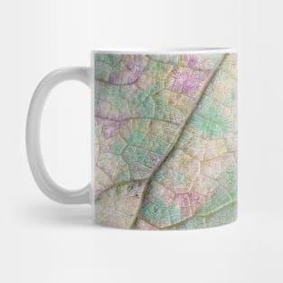 Vine Leaf in autumn fall macro 3 Mug